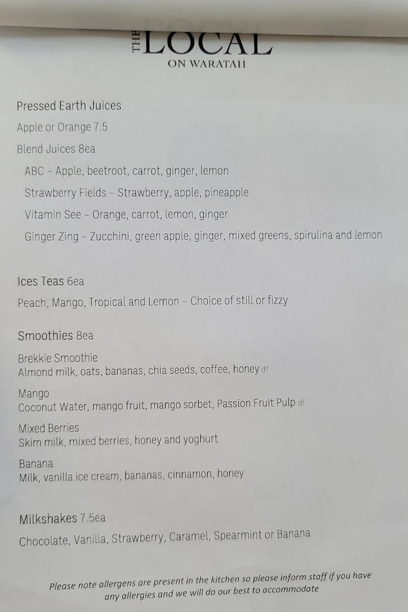 Menu, Isoletta Bar+Ristorante