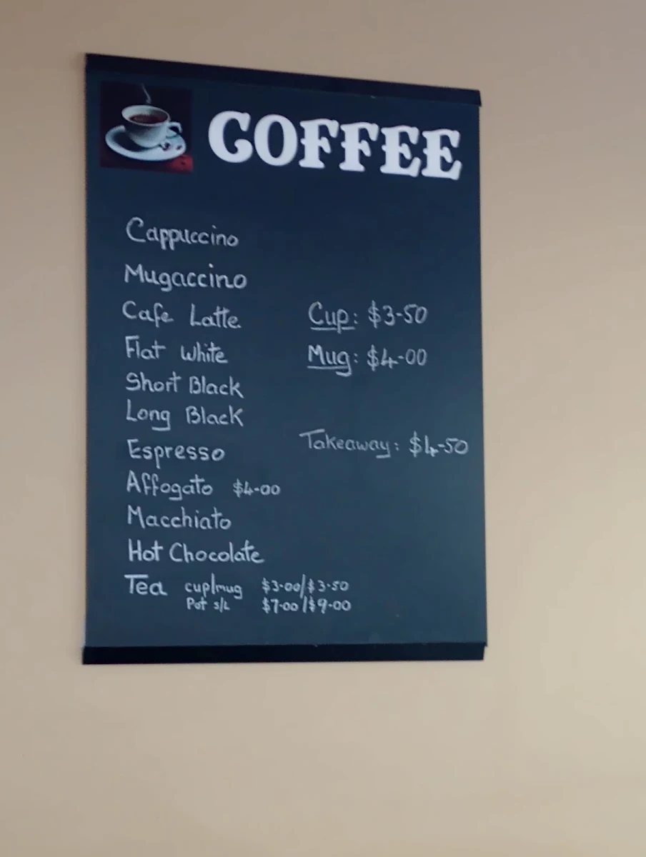 Menu, Mia's Kitchen