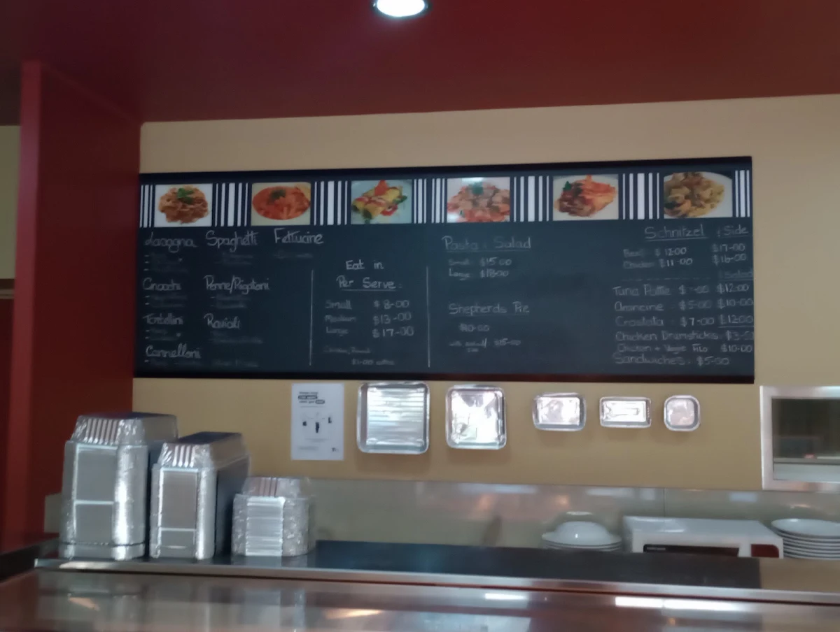 Menu, Mia's Kitchen