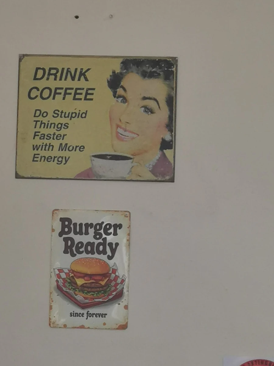 Menu, The Shoal Bay Diner