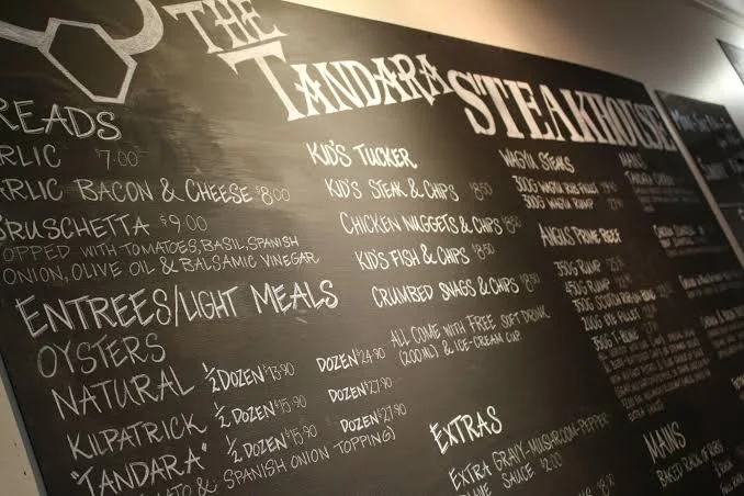 Menu, Tandara Hotel