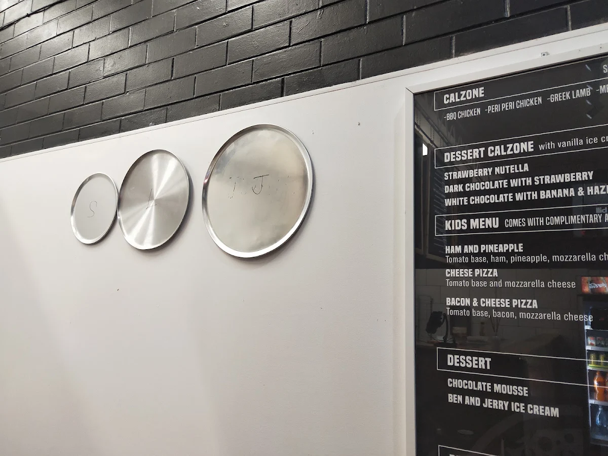 Menu, Big Ben Pizza Bar