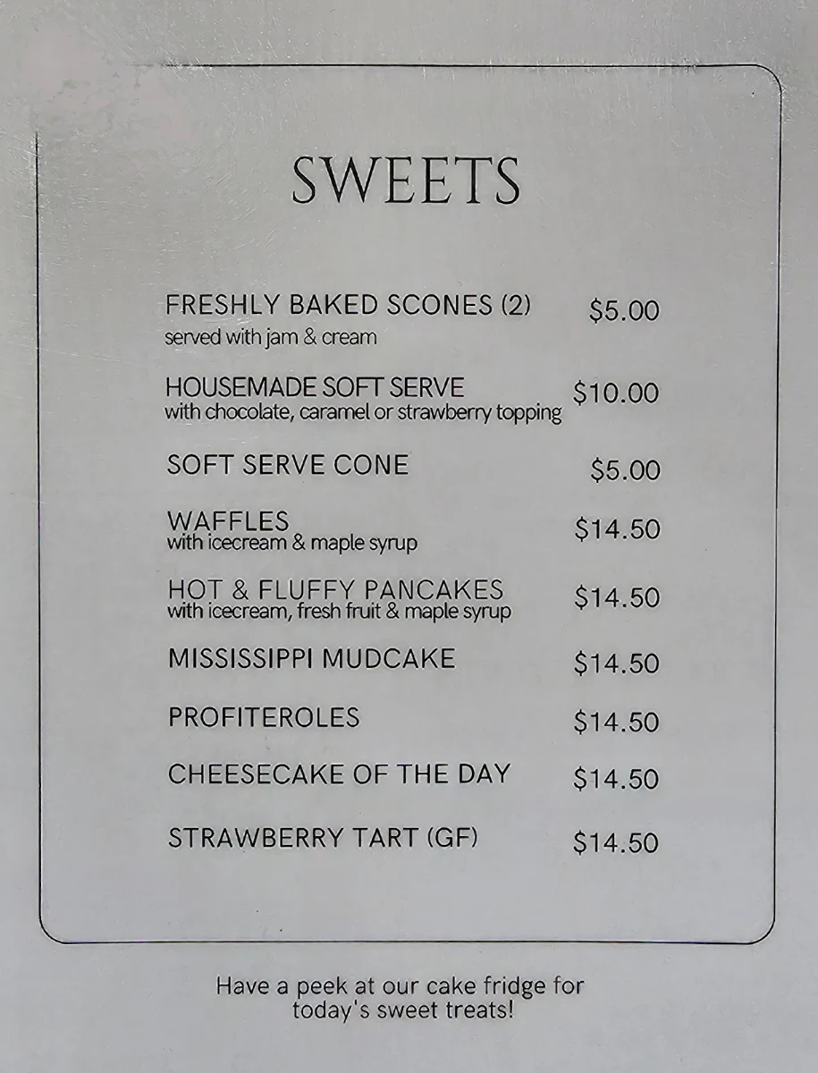Menu, Larsens