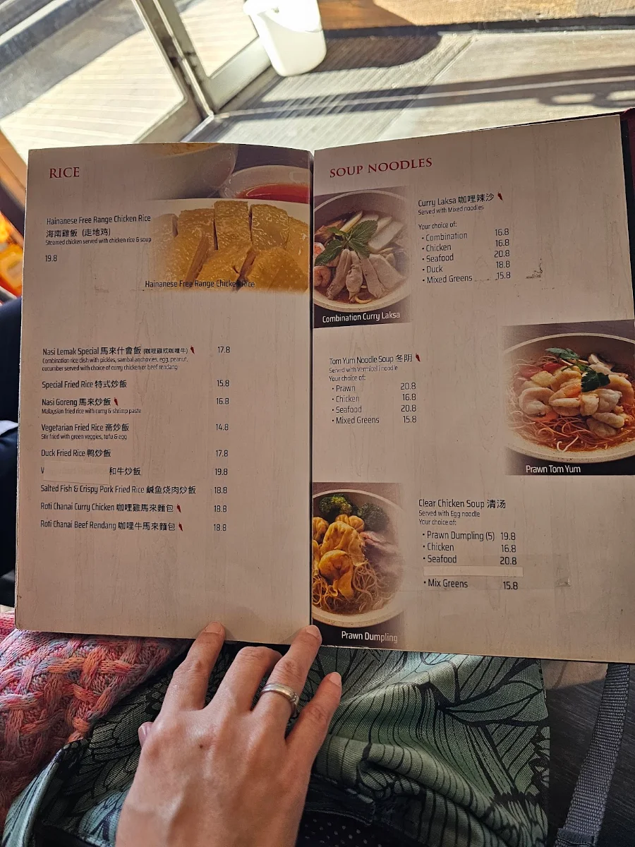 Menu, Chef Lagenda Deer Park