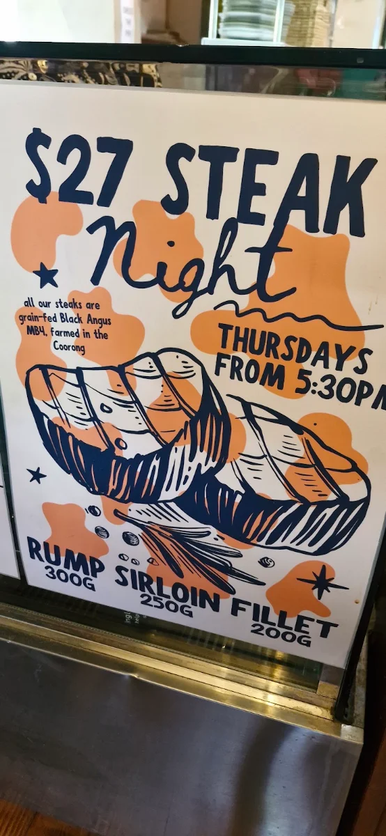 Menu, Inglewood Inn