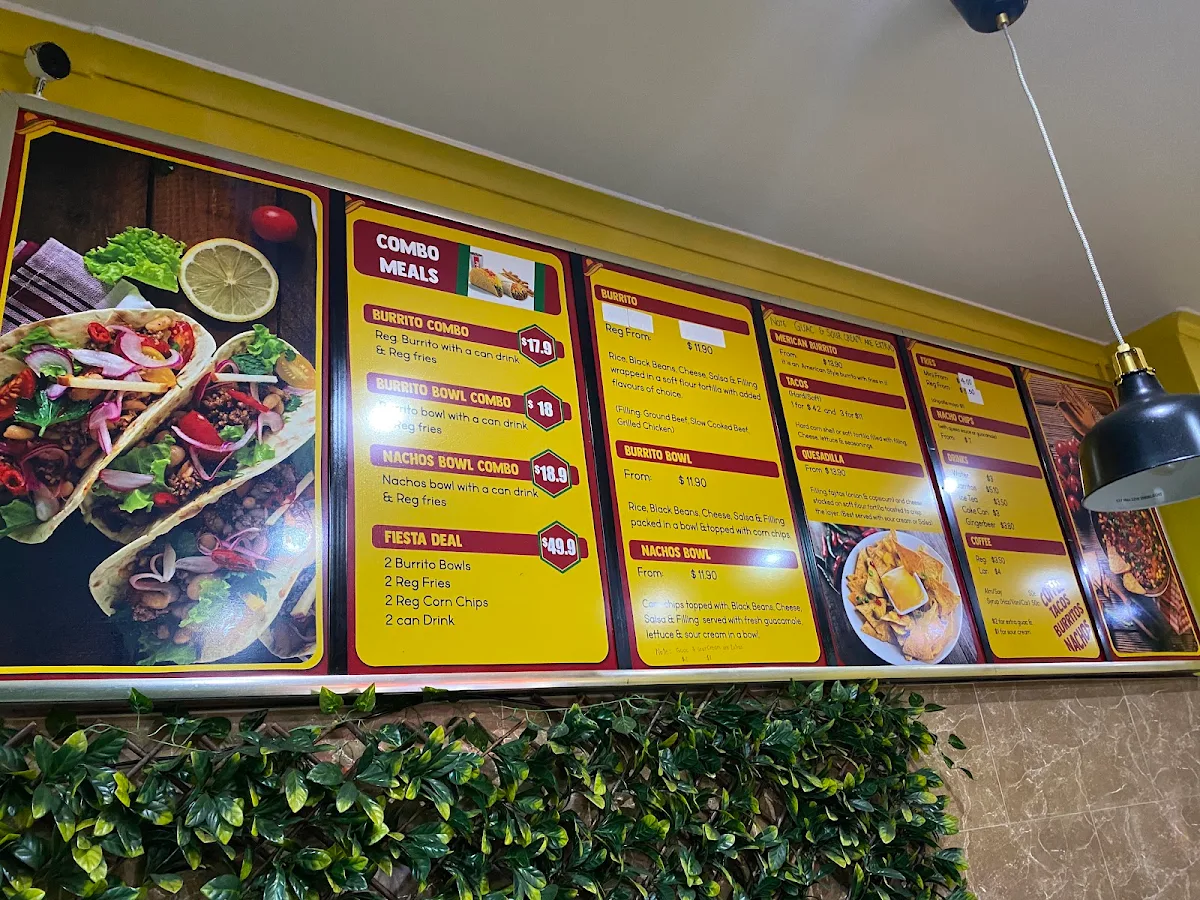 Menu, El Seńor Mexican Taqueria