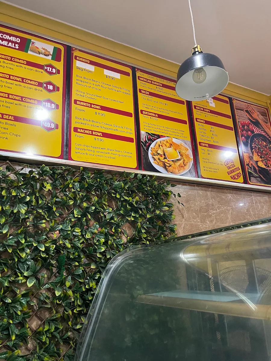 Menu, El Seńor Mexican Taqueria