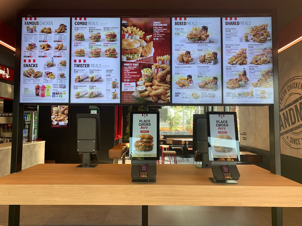 Menu, KFC Erina