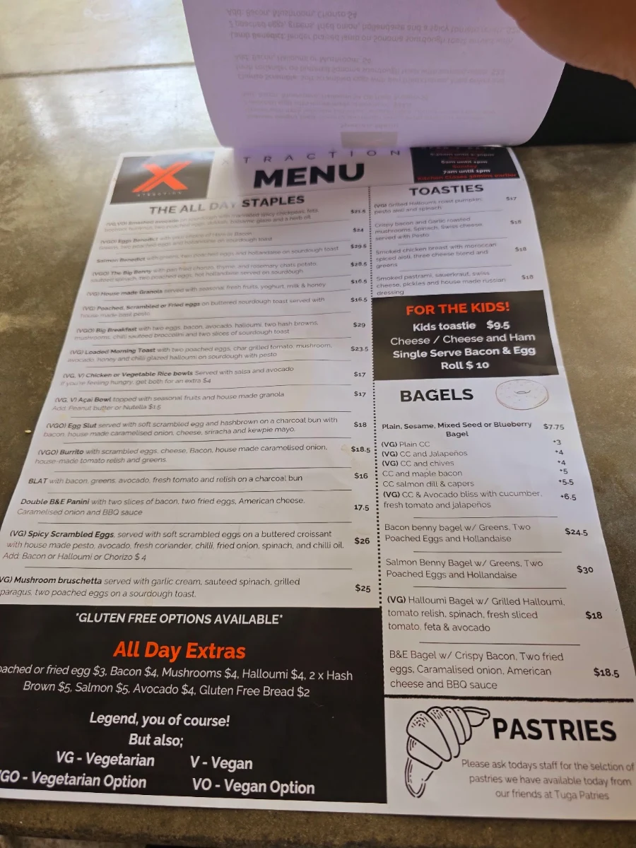 Menu, Xtraction espresso