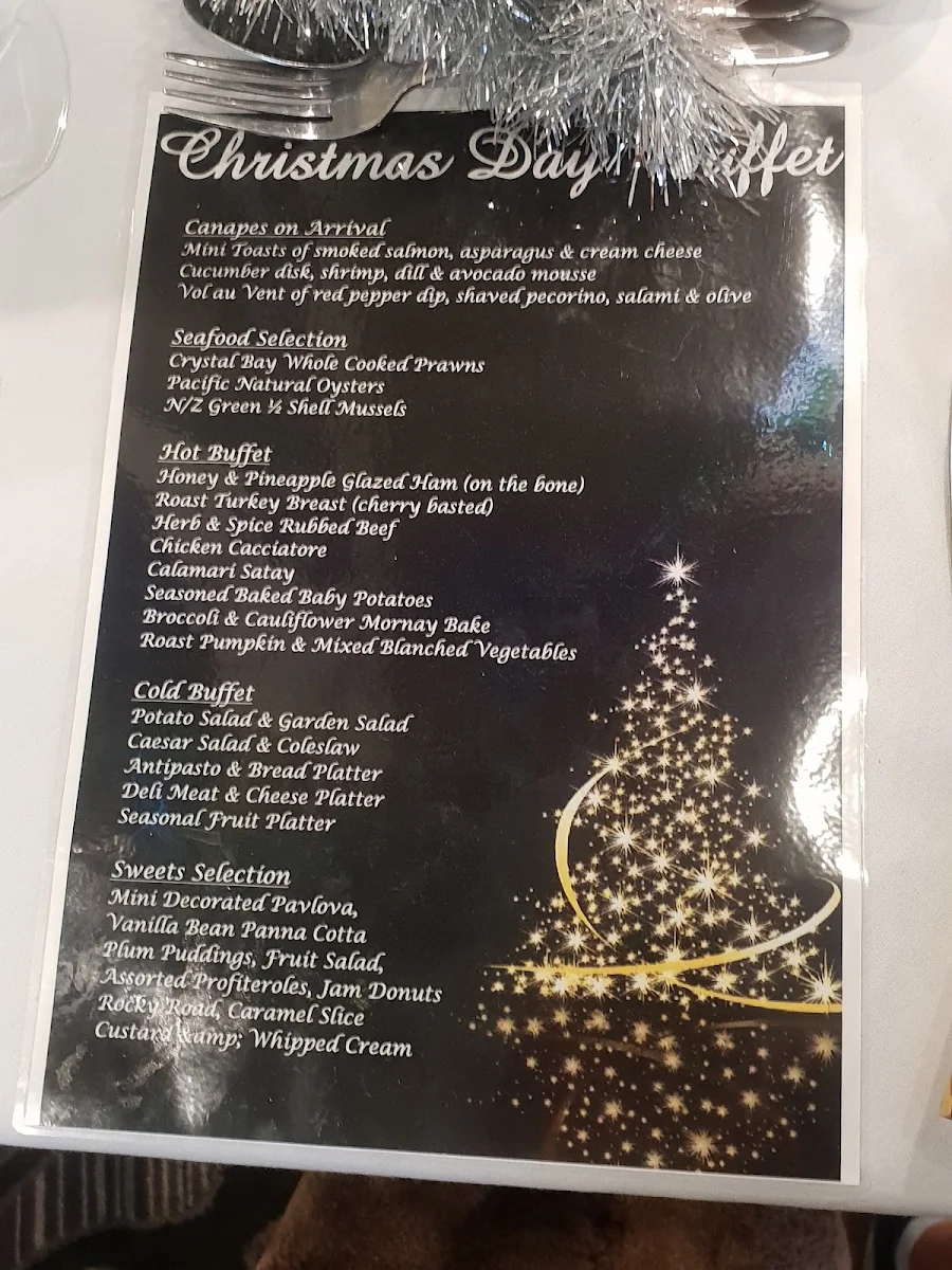 Menu, Victoria Point Tavern