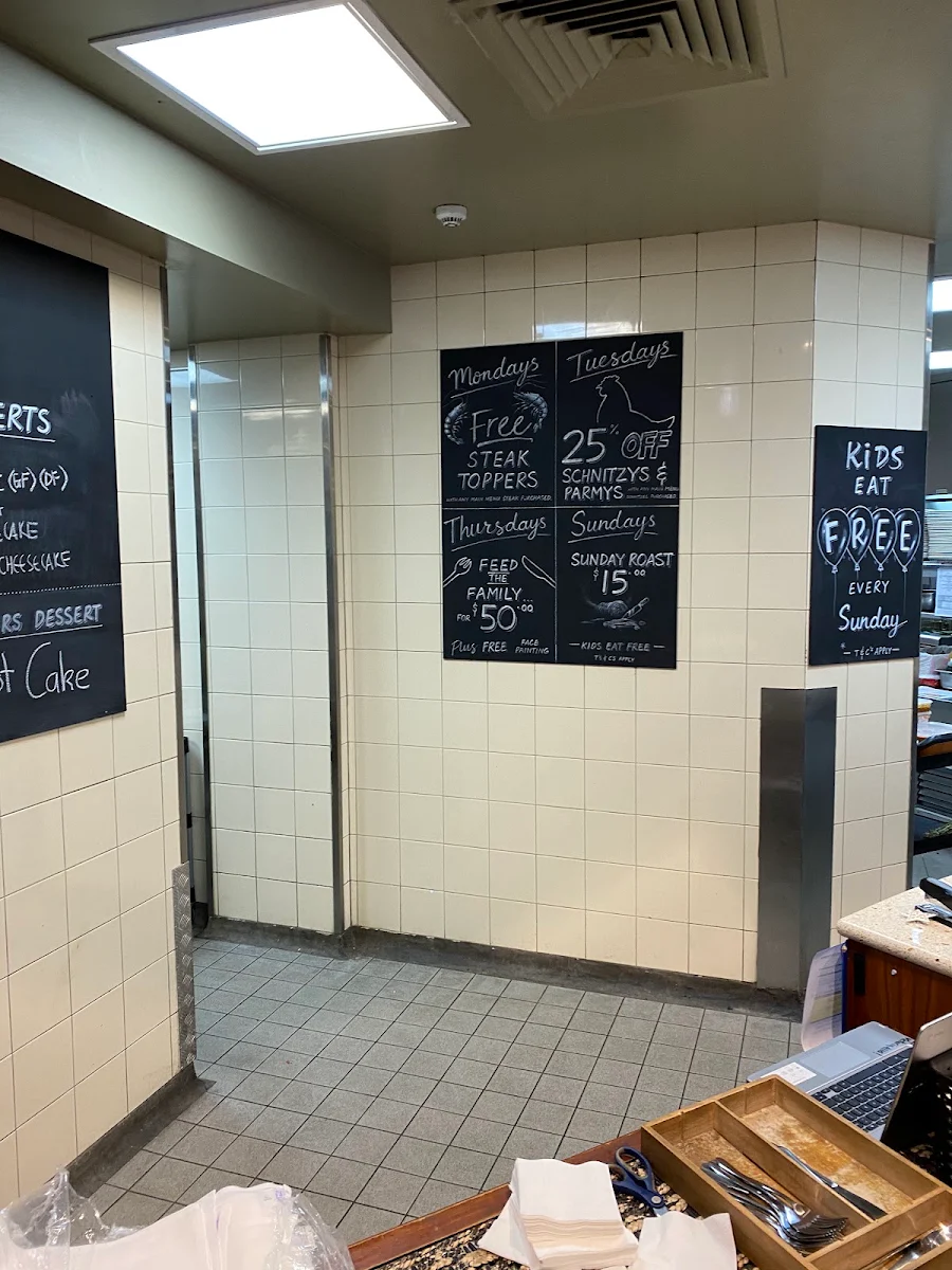 Menu, Victoria Point Tavern