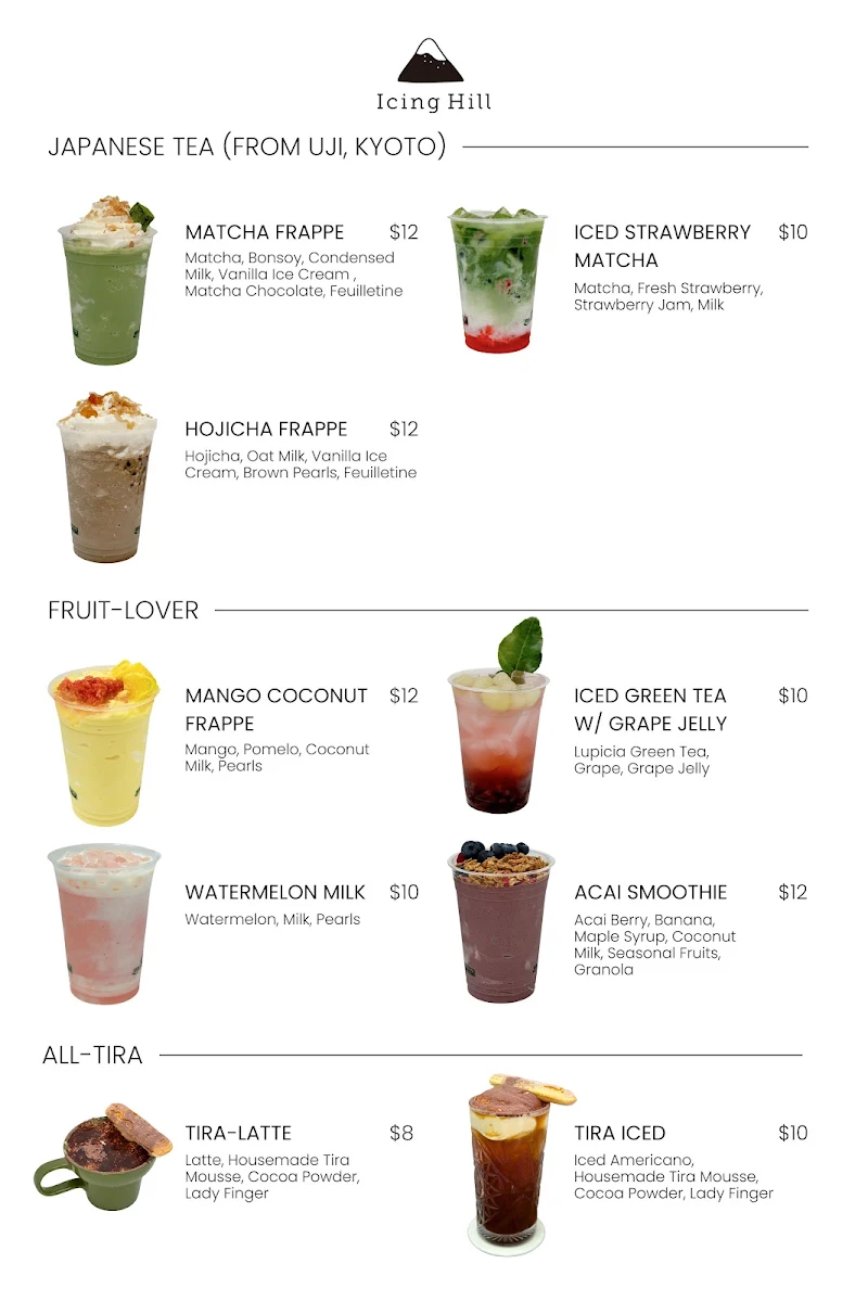Menu, IcingHill