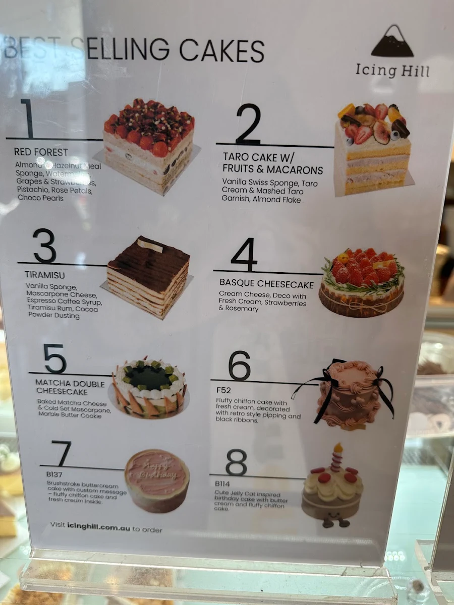 Menu, IcingHill