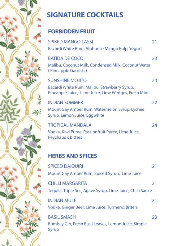 Menu, ilu ilu Bar