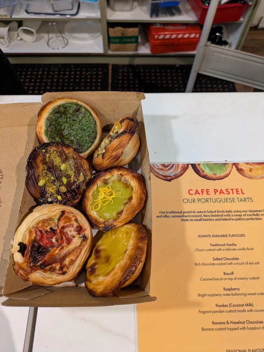 Menu, Cafe Pastel - Portuguese Tart Cafe Perth