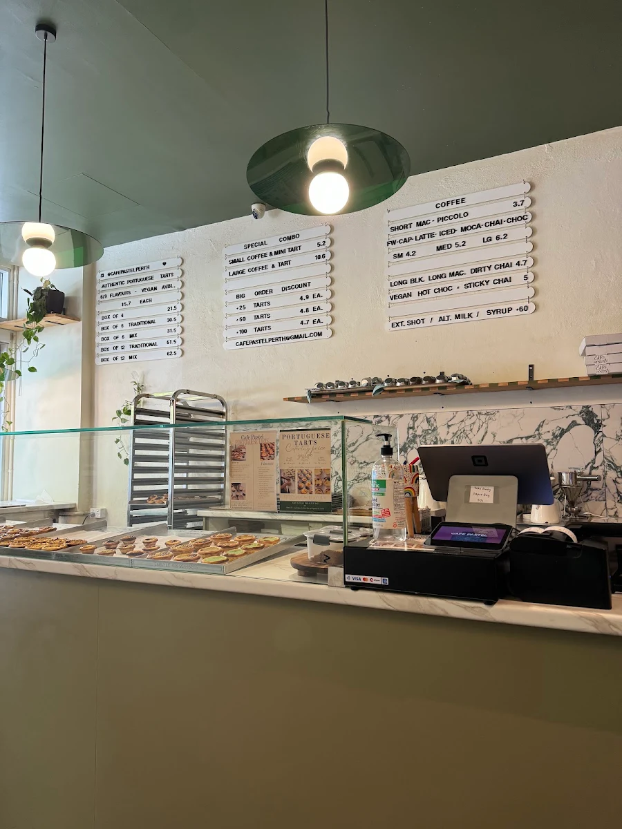 Menu, Cafe Pastel - Portuguese Tart Cafe Perth