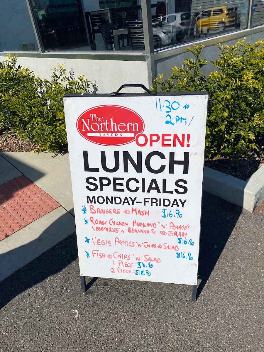 Menu, Northern Tavern | Bistro, Sports Bar & Bottle Shop