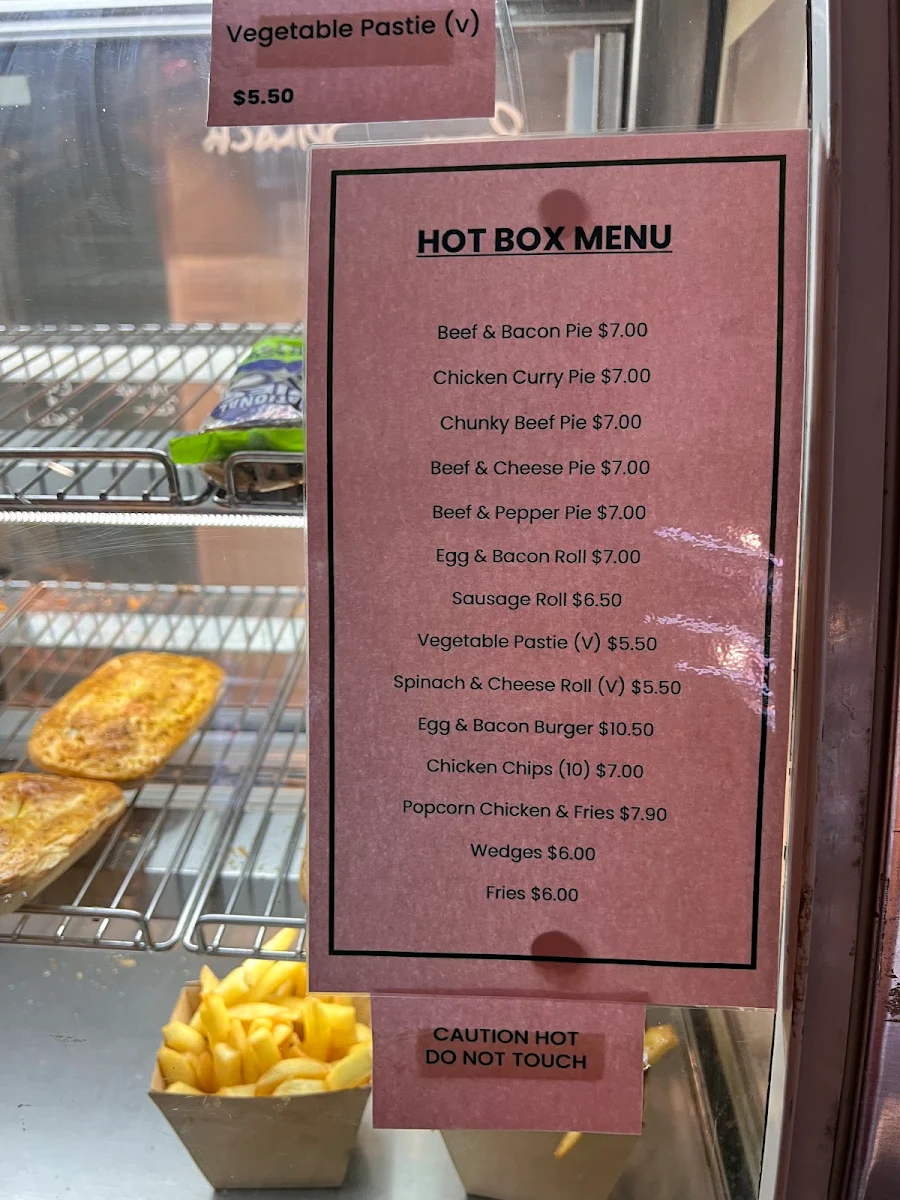 Menu, Sir Albert Cafe