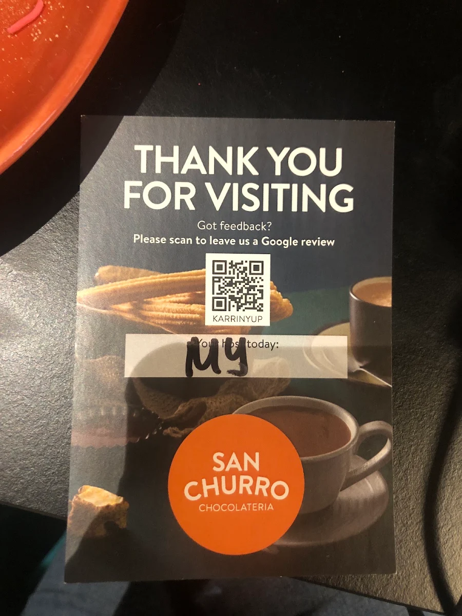 Menu, San Churro Karrinyup