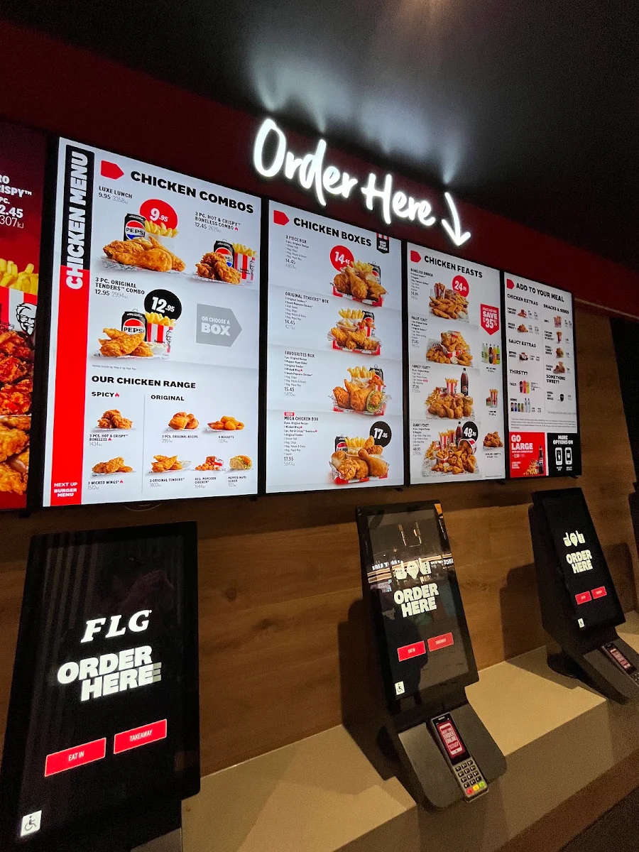 Menu, KFC Box Hill