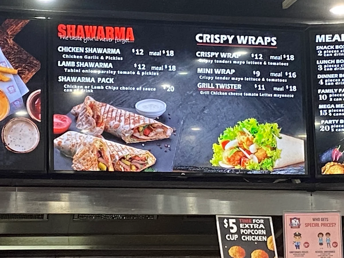 Menu, Extra Crispy - Lakemba
