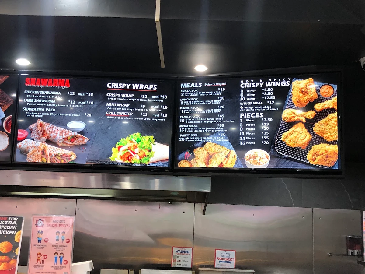 Menu, Extra Crispy - Lakemba