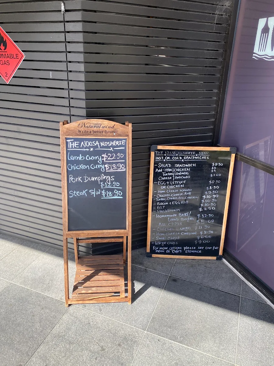 Menu, The Noosa Nosherie ( Quamby Cafe )
