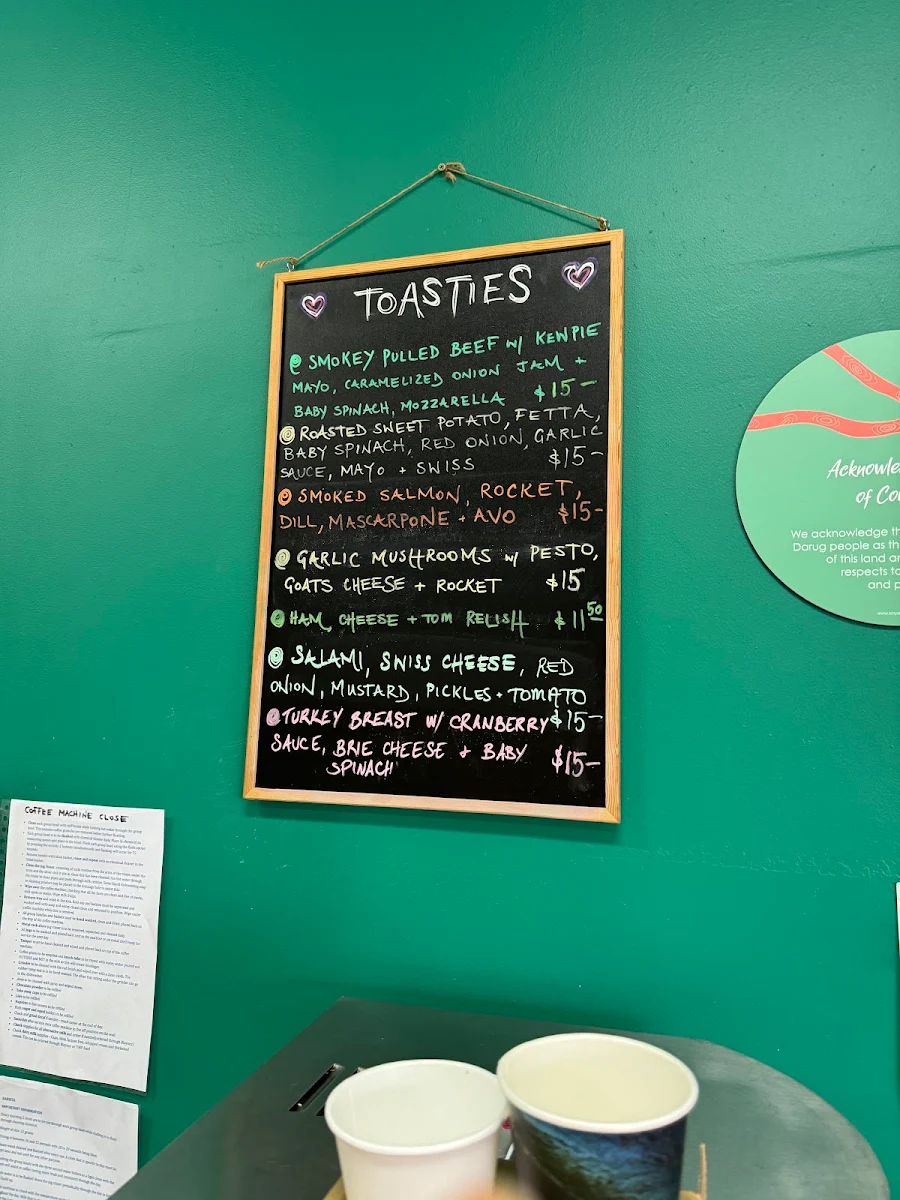 Menu, Little Village Co.