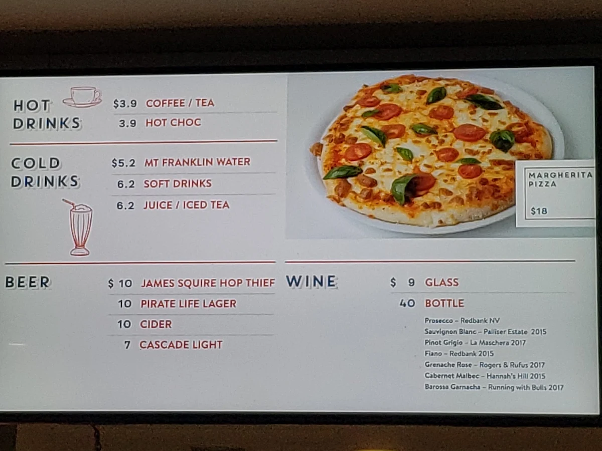 Menu, Hungry Horse