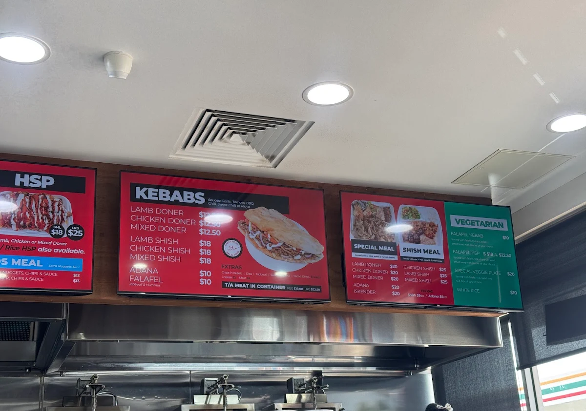 Menu, TKS Truganina kebab