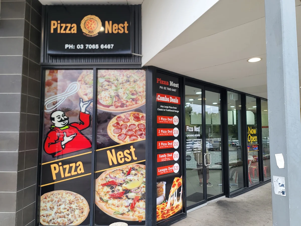 Menu, Pizza Nest