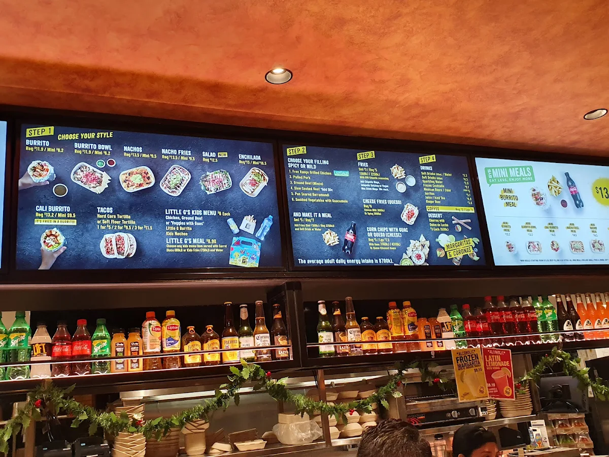 Menu, Guzman y Gomez - Hoxton Park