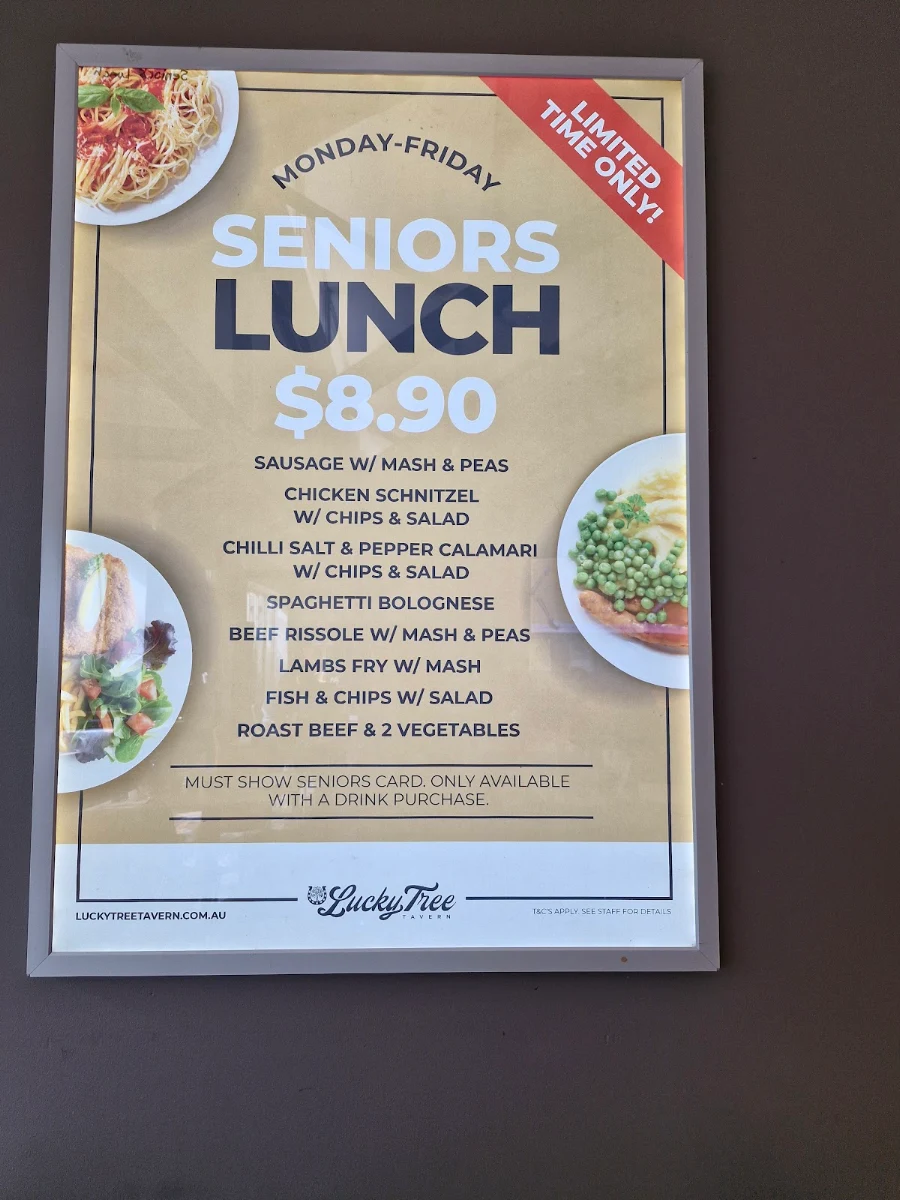 Menu, Durack Tavern