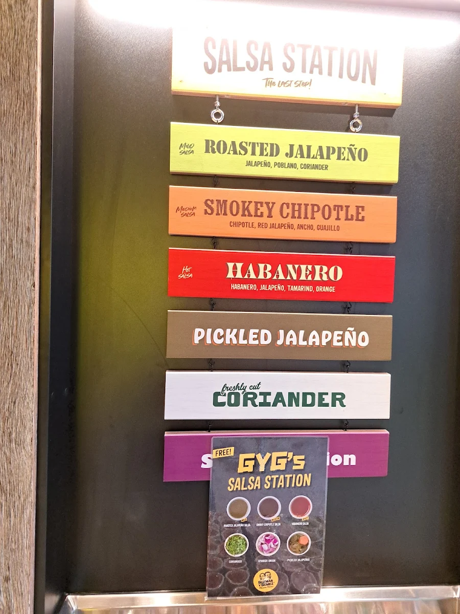 Menu, Guzman y Gomez - Minto