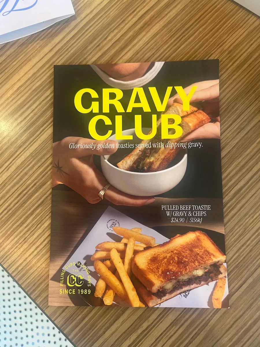 Menu, The Coffee Club - Airport Village