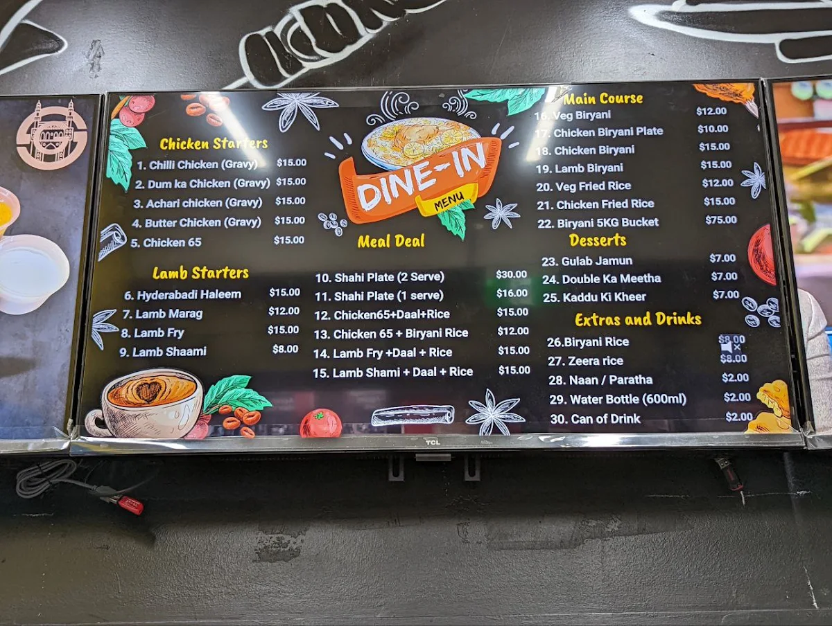 Menu, SHAH GHOUSE Restaurant