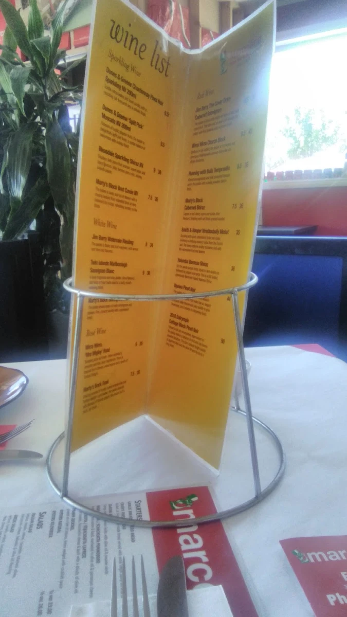 Menu, Marcellina
