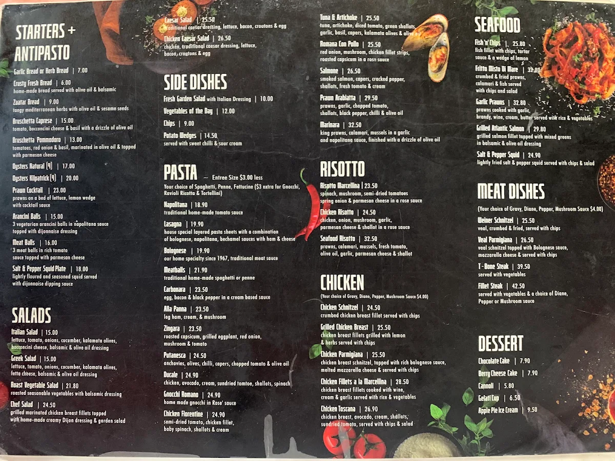 Menu, Marcellina