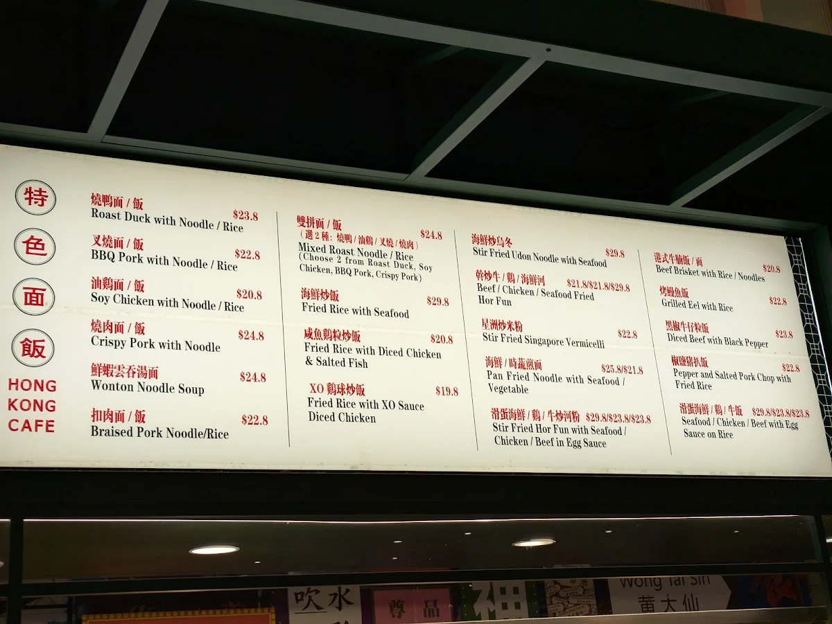 Menu, Ten Miles