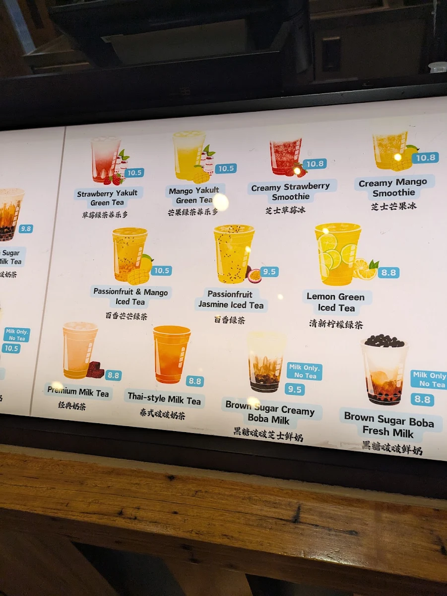 Menu, Ten Miles