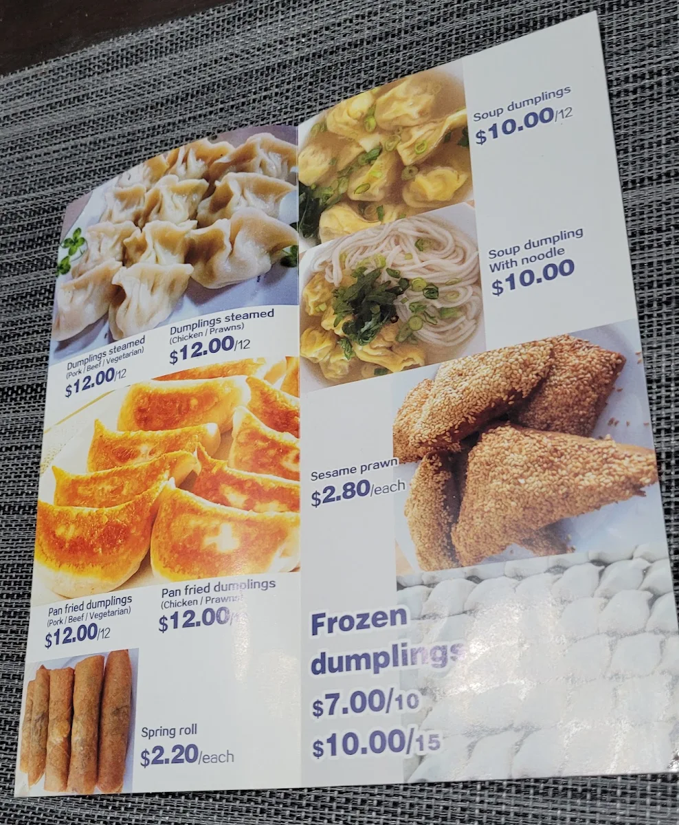 Menu, Dumpling Lin