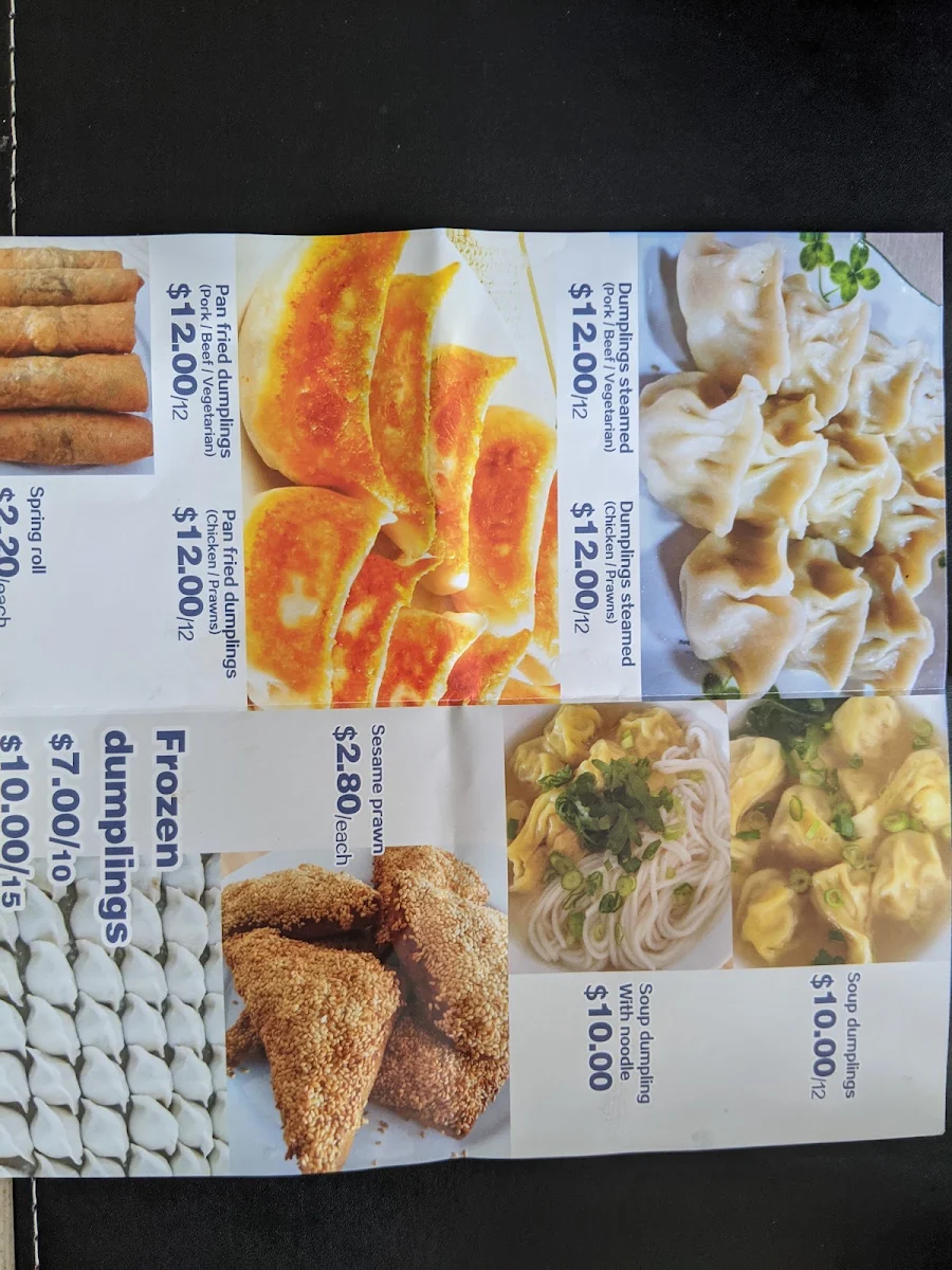 Menu, Dumpling Lin