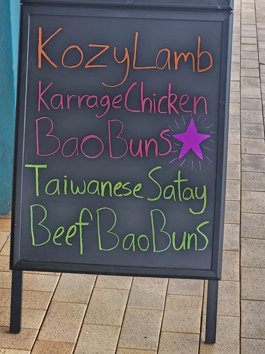 Menu, The Kozy Corner cafe Hervey Bay