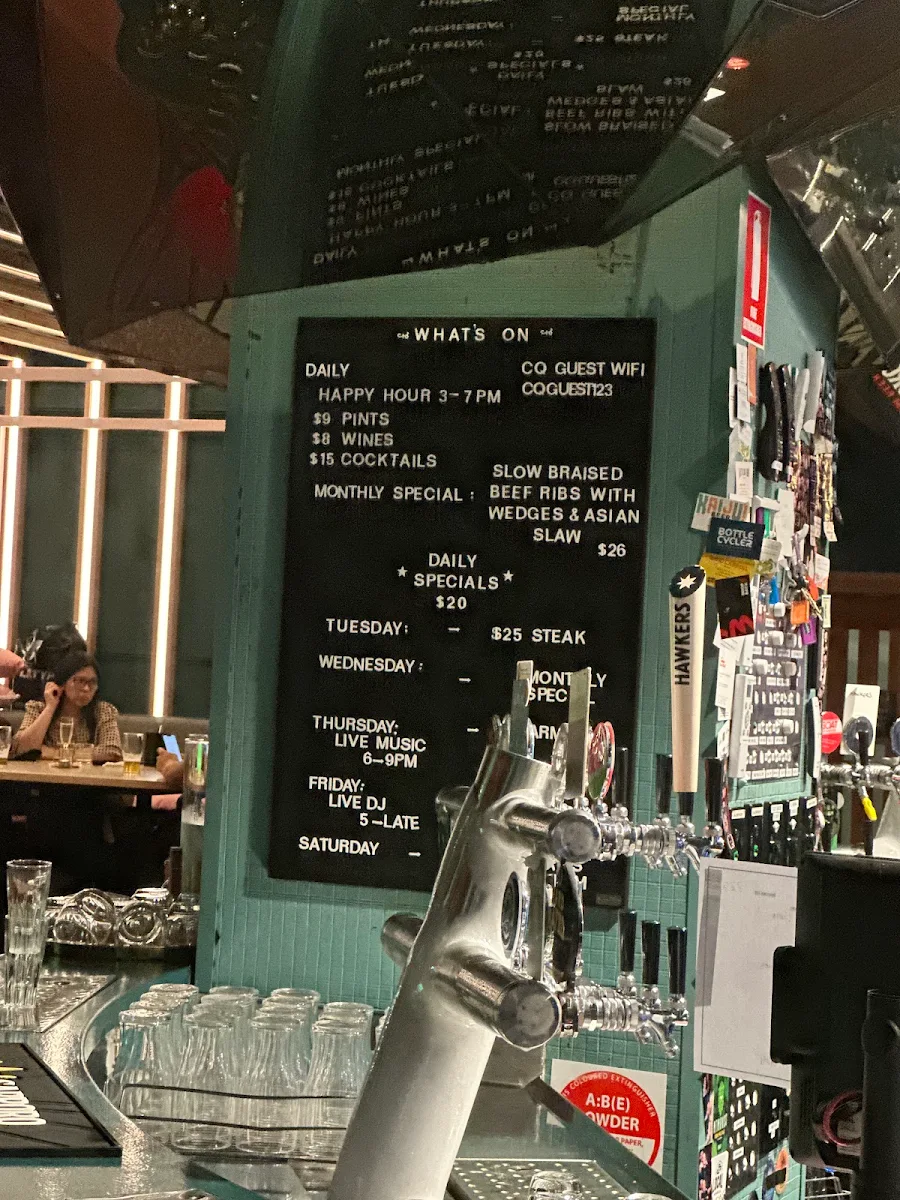 Menu, CQ Bar