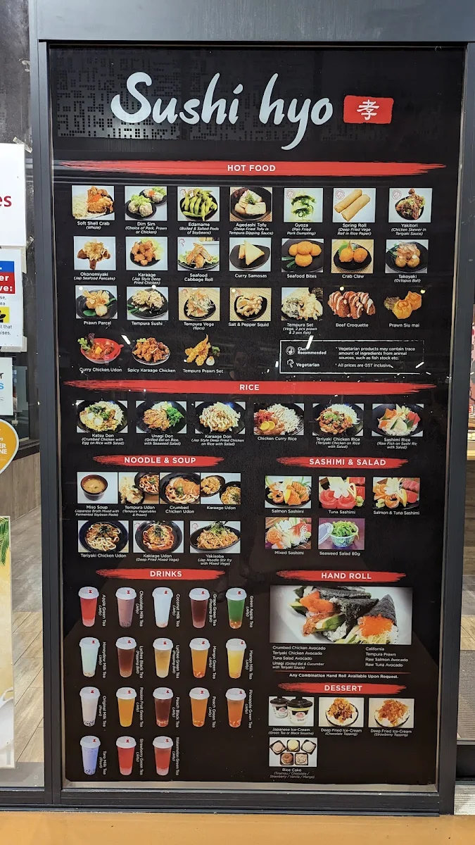 Menu, Sushi Hyo redbank plains