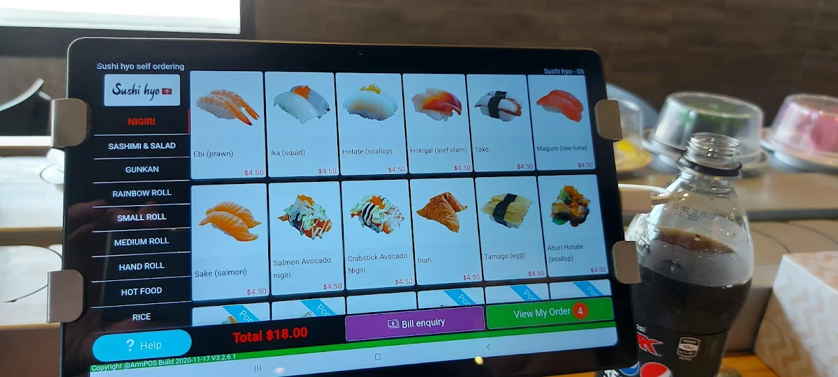 Menu, Sushi Hyo redbank plains