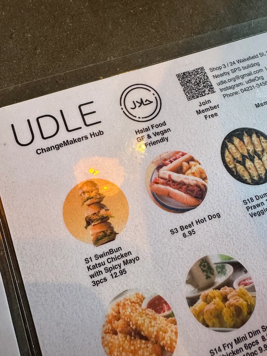Menu, B&Bean