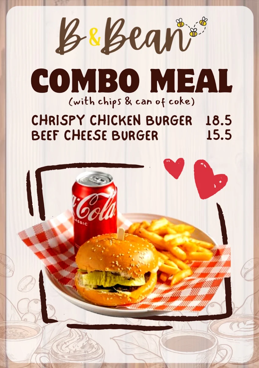Menu, B&Bean