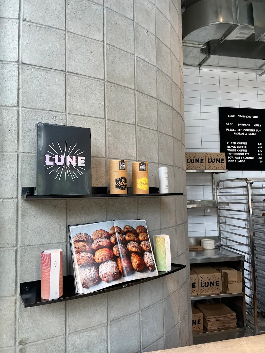 Menu, Lune Croissanterie South Brisbane