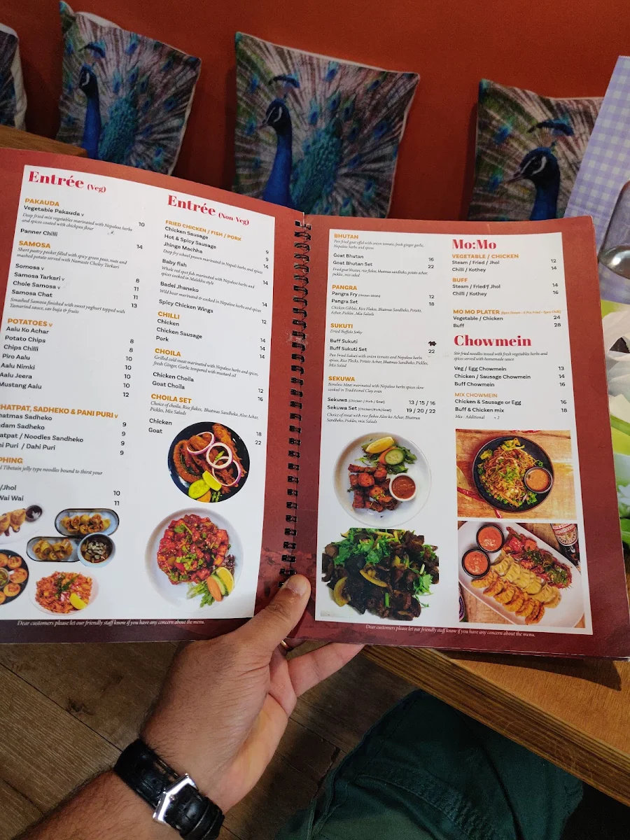Menu, Namaste Strathfield(Nepali Indian Restaurant)